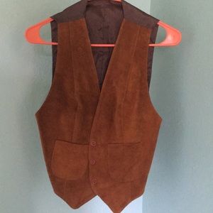 Genuine leather vest
